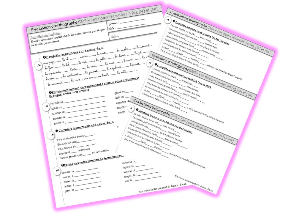 Exercices Adjectifs Qualificatifs Cm1 à Imprimer |LINK| Evaluation Cm1 Adjectif Qualificatif